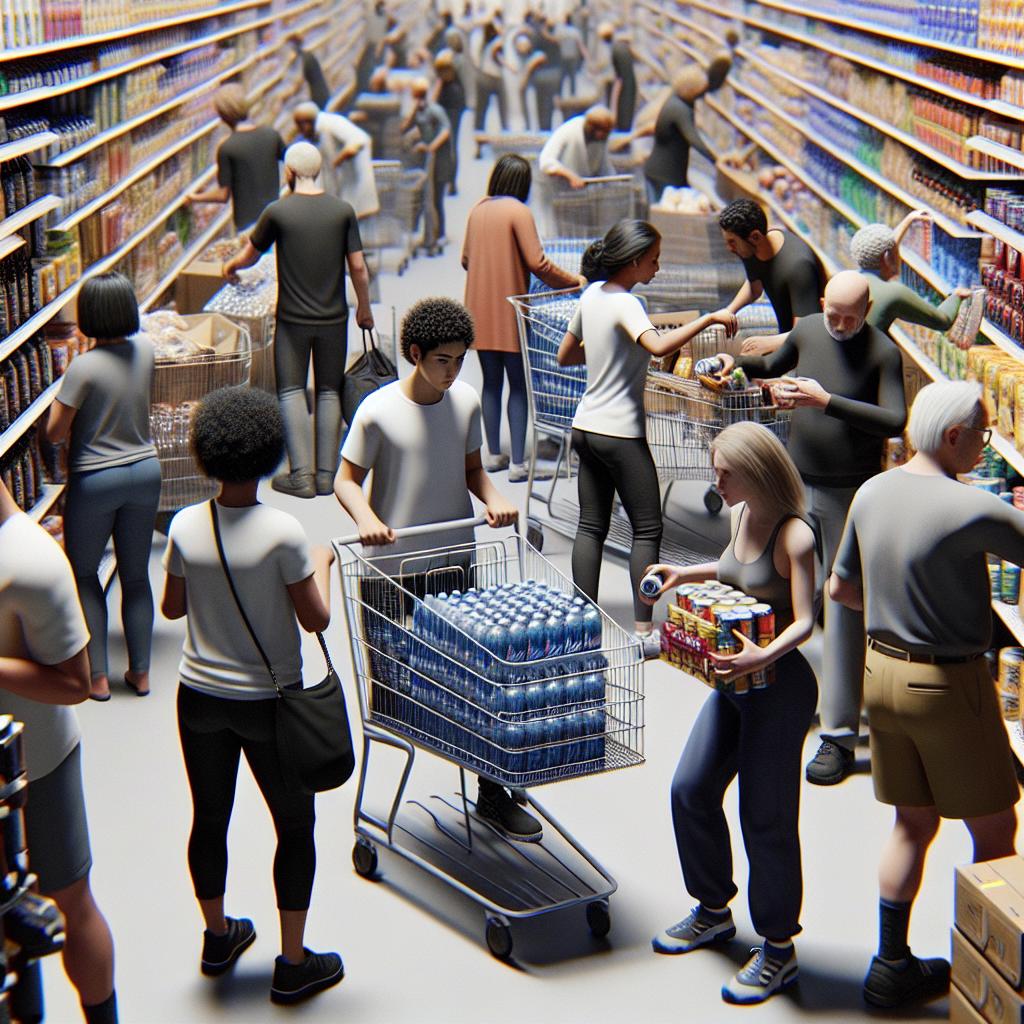 "Residents Stockpiling Supplies"