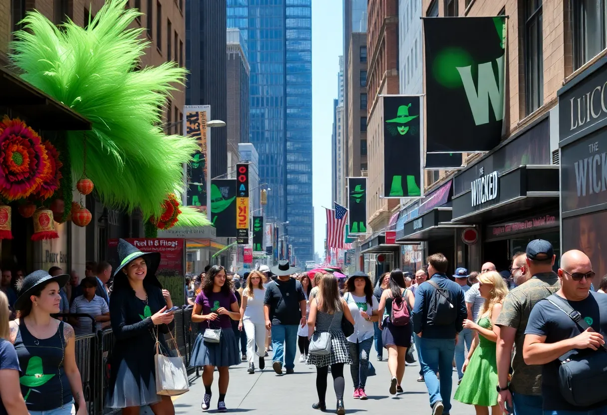 Wicked-themed merchandise promotions in New York City