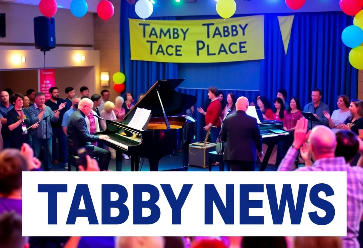 Audience enjoying the Dueling Pianos musical event at Tabby Place.