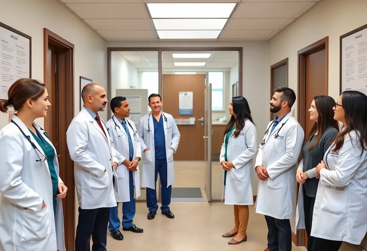 Gastroenterology team discussing patient care in Beaufort