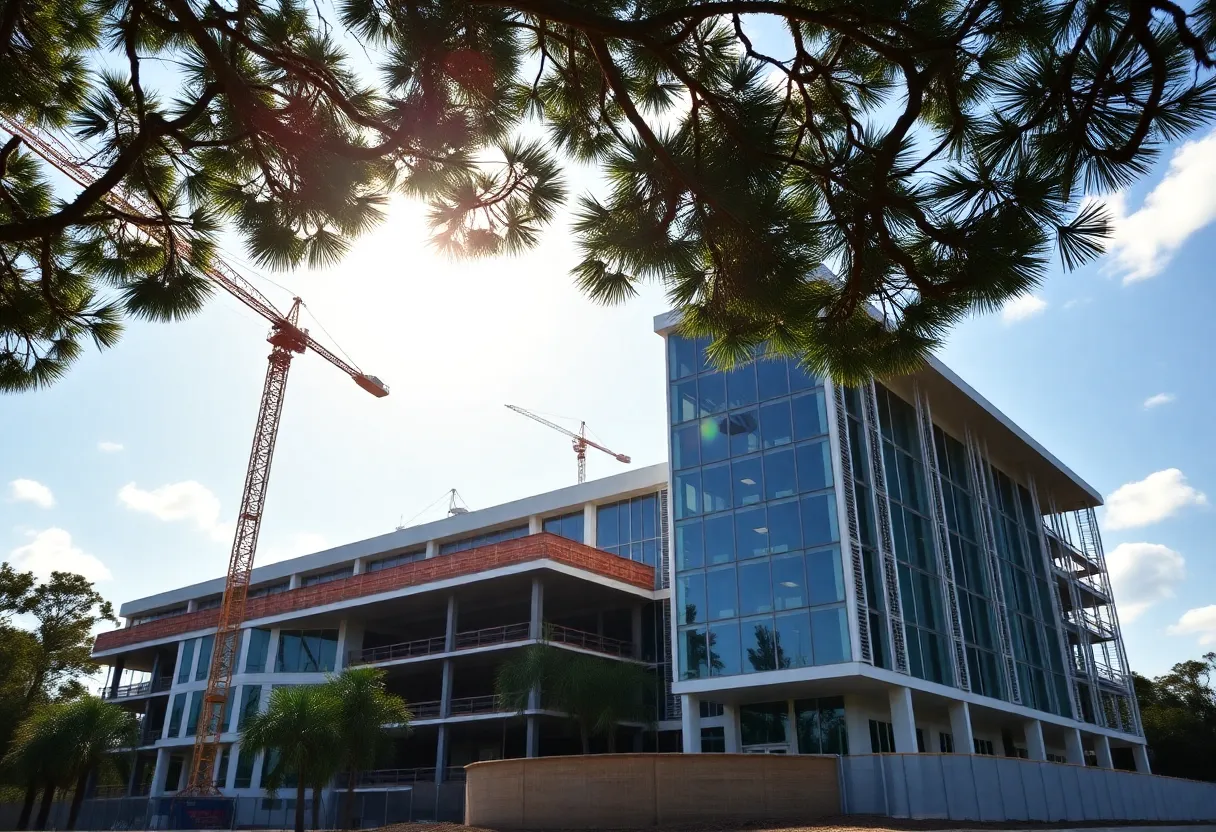 Construction of a new healthcare facility on Hilton Head Island