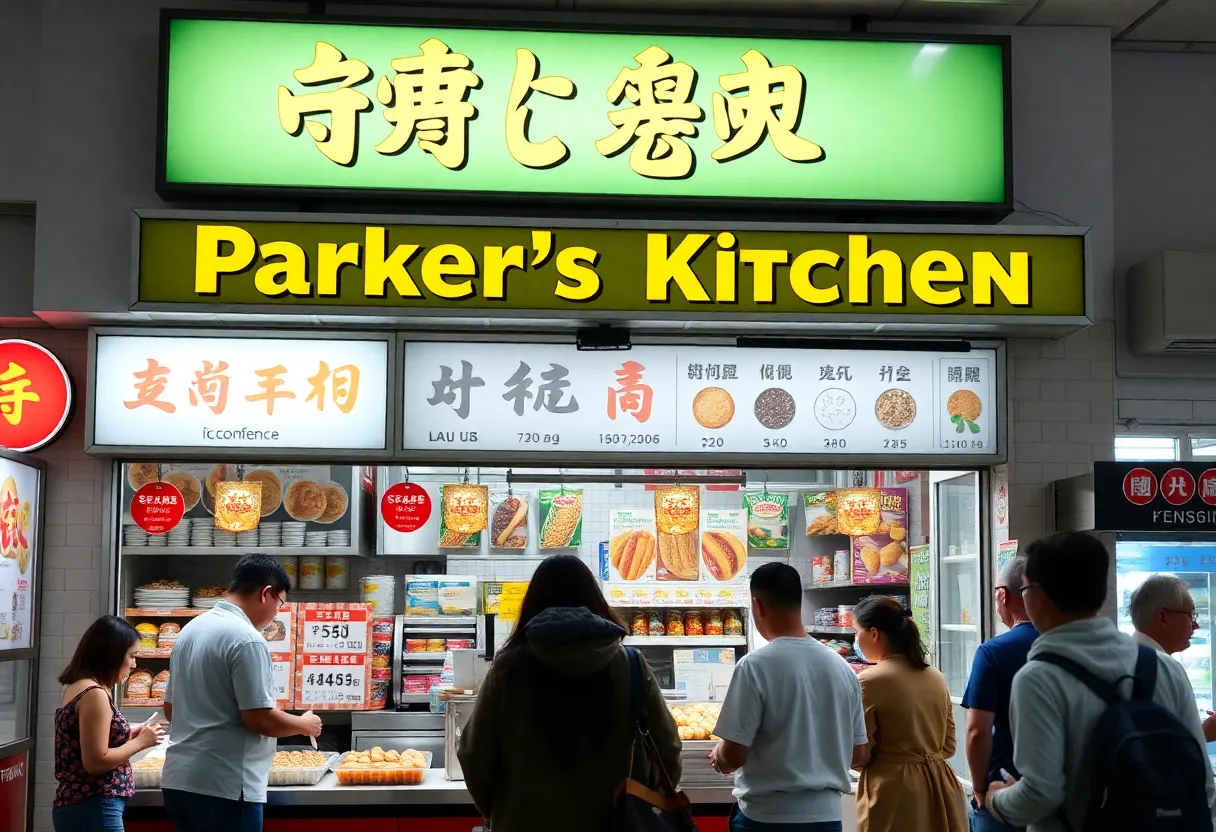Parker's Kitchen at Beaufort Station with customers enjoying food