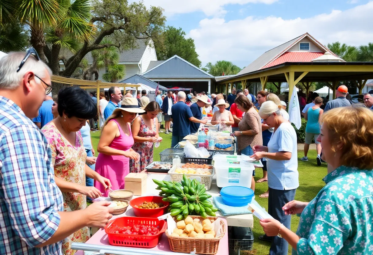 Community members engaging in diverse activities at a Beaufort event.