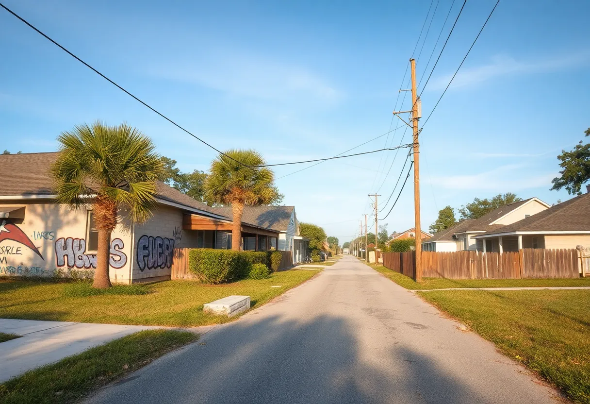 Vandalized property in Beaufort community