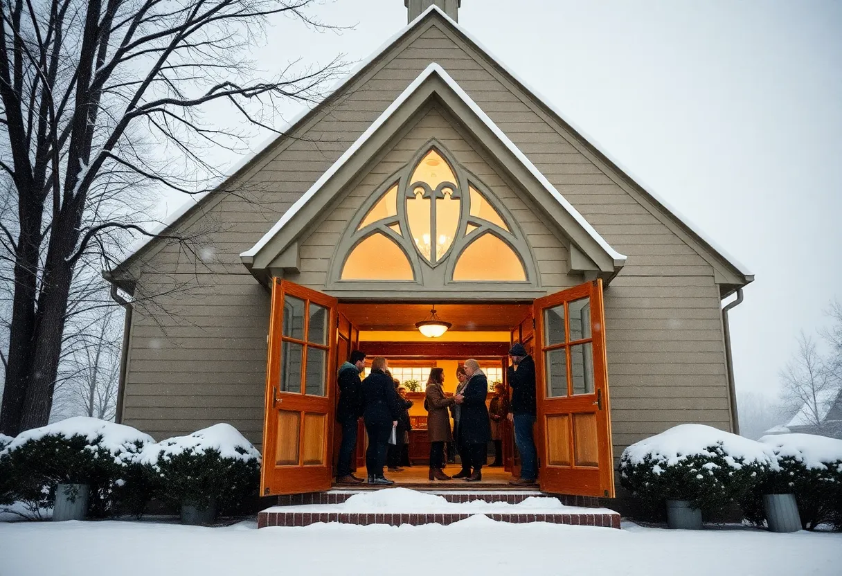 A church providing shelter during cold weather in Beaufort County.