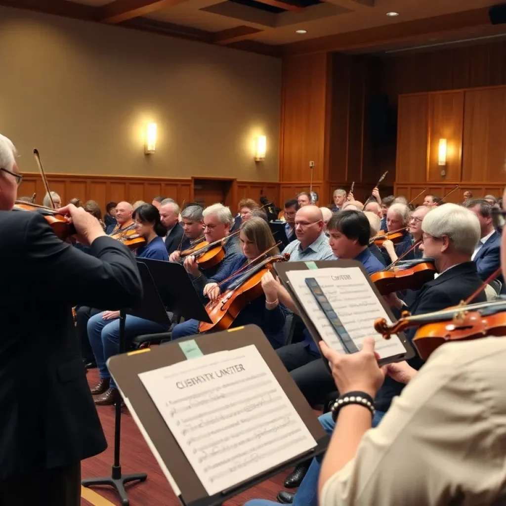 Musicians performing at the Beaufort Symphony Orchestra concert