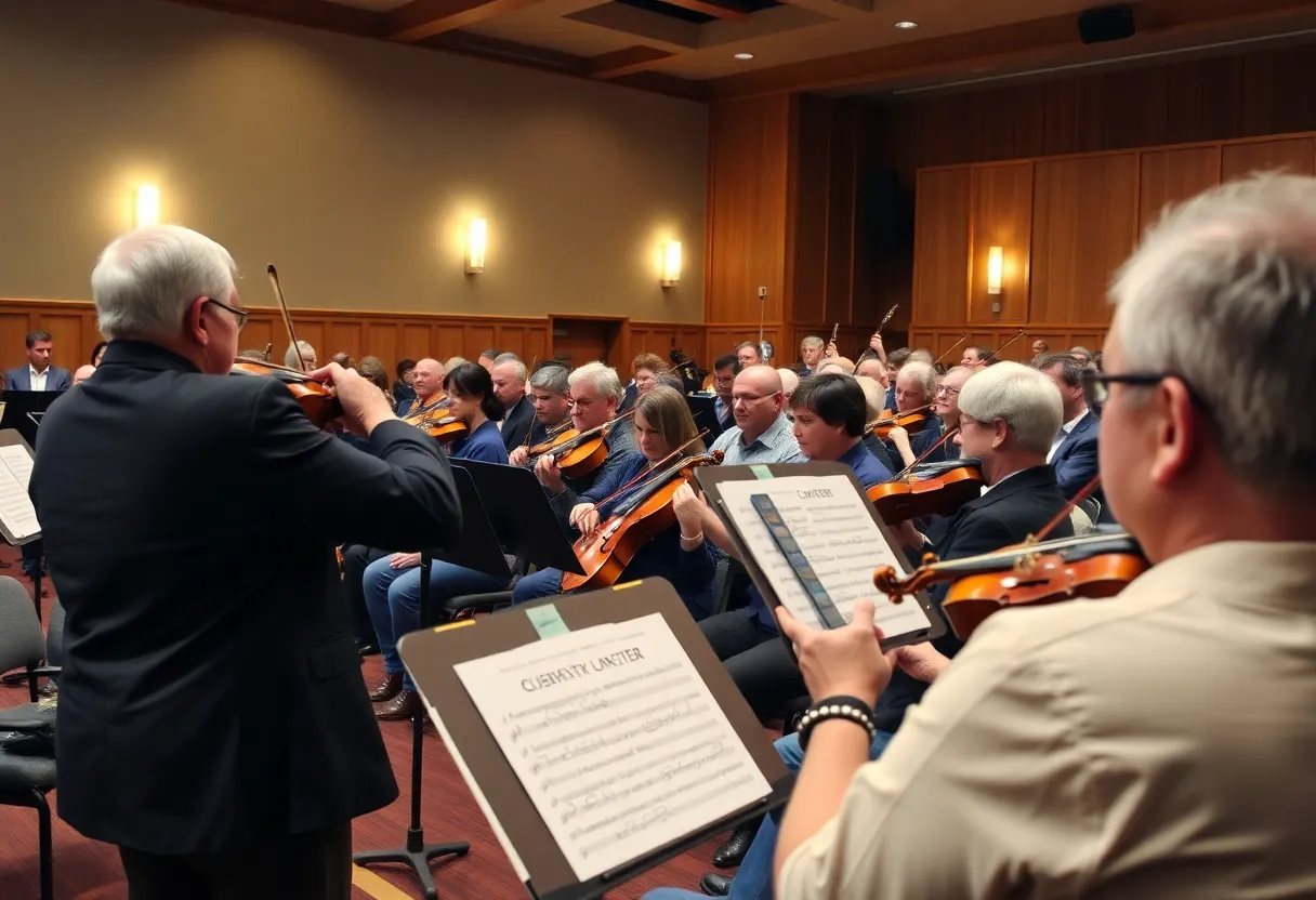 Musicians performing at the Beaufort Symphony Orchestra concert
