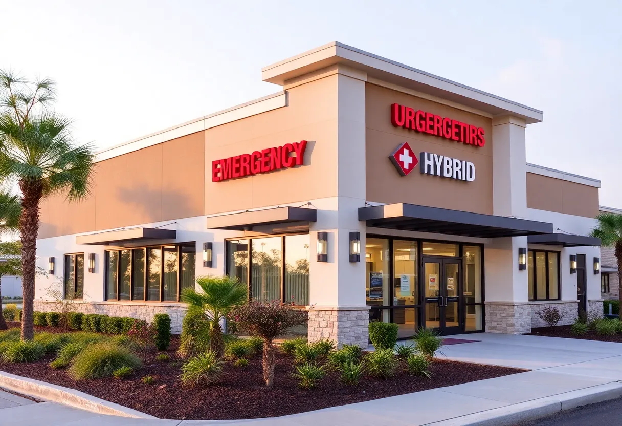 New hybrid emergency care facility with modern architecture