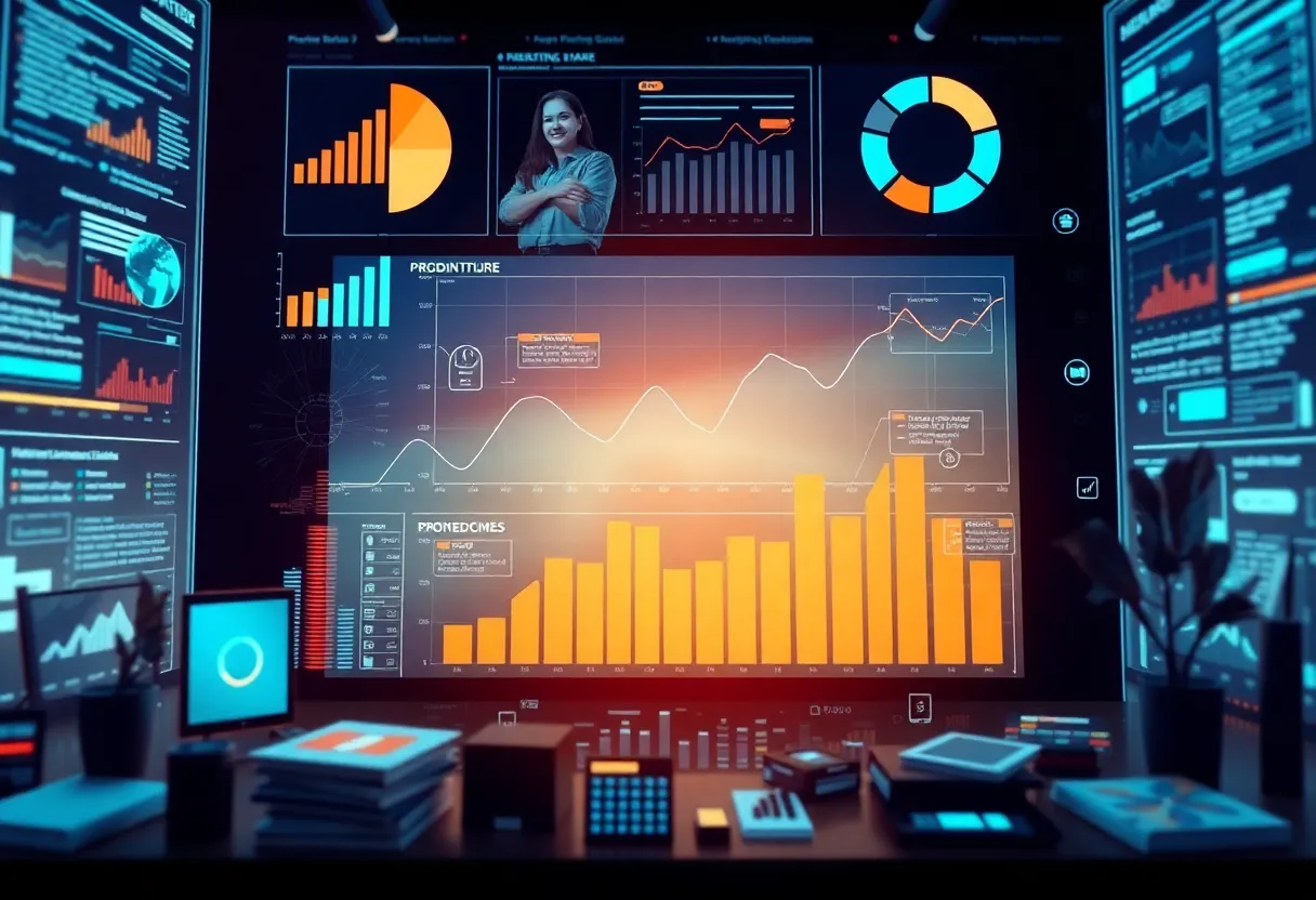 Visual representation of predictive analytics in marketing