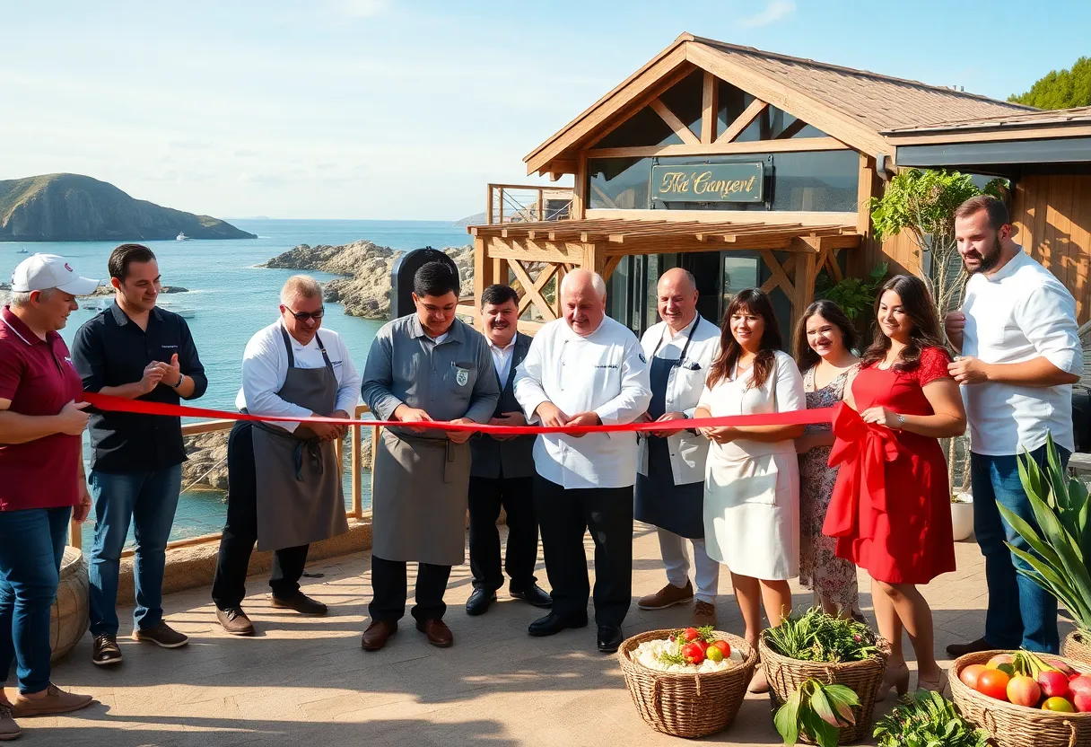 Ribbon cutting ceremony at Savannah Culinary Retreat