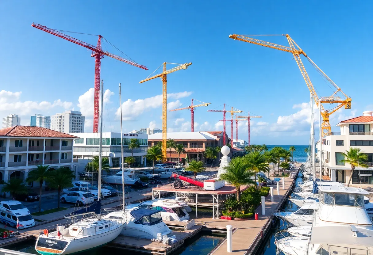 Construction at South Beach Marina Village