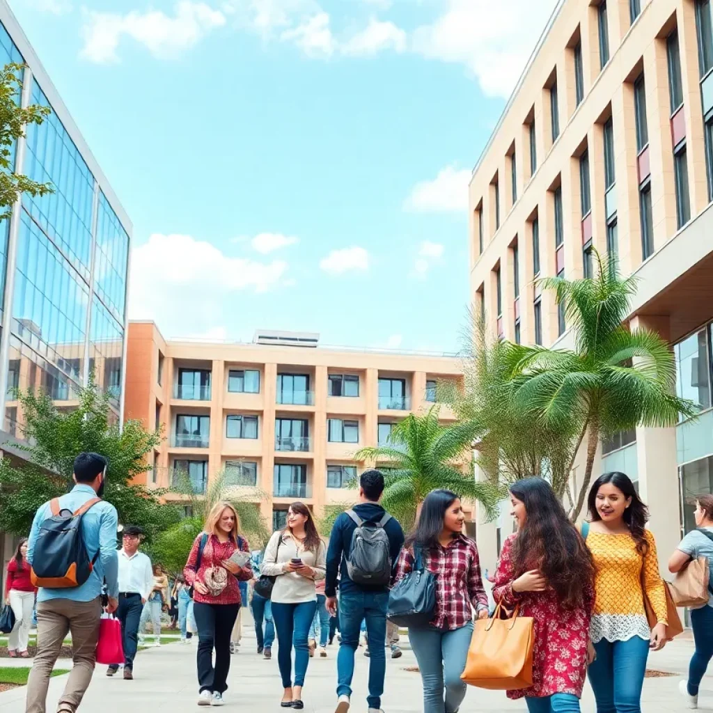 Students engaged in learning on the USCB campus during a celebration event.