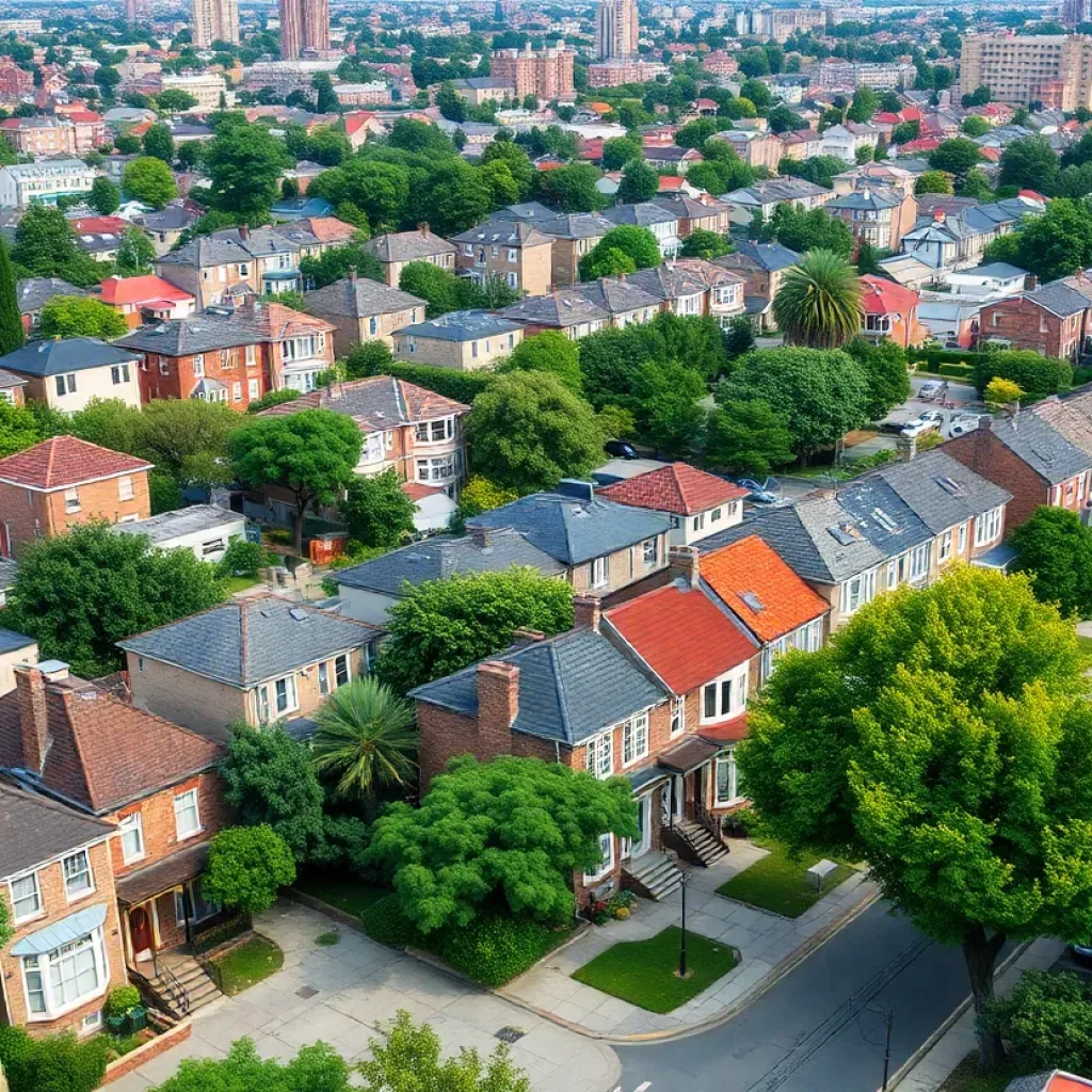 A diverse neighborhood featuring affordable housing options in Savannah