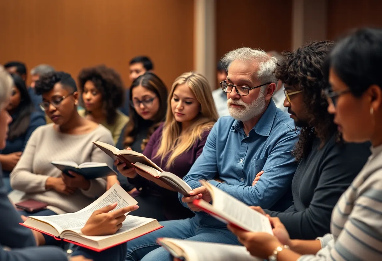 Participants engaged in discussions at the biblical truths seminar