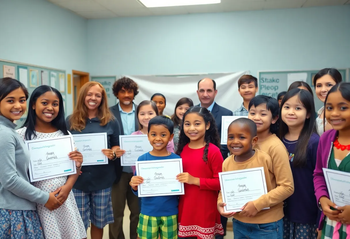 Celebration event for educational grants at local schools