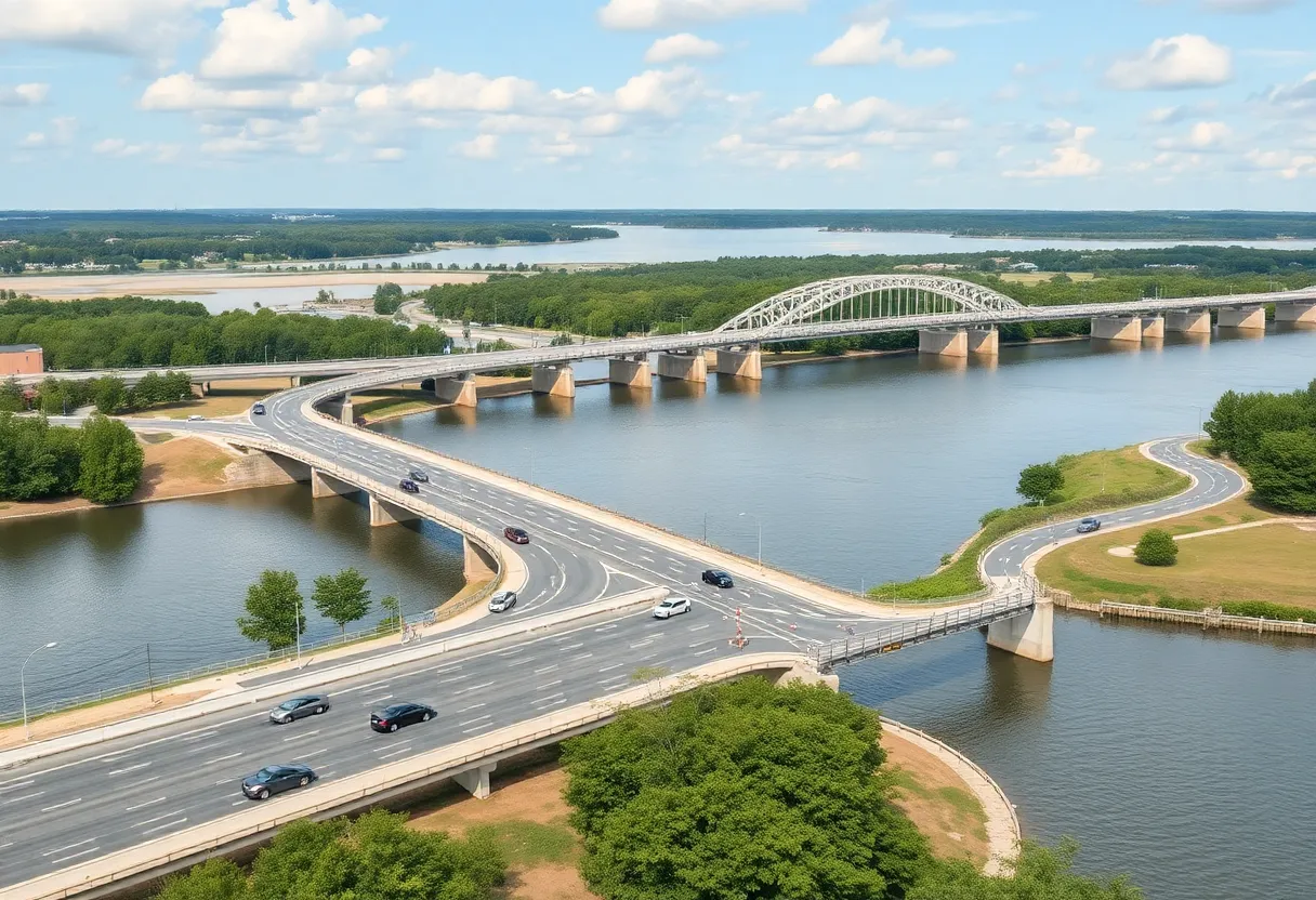 Proposed bridge near Pinckney Island site