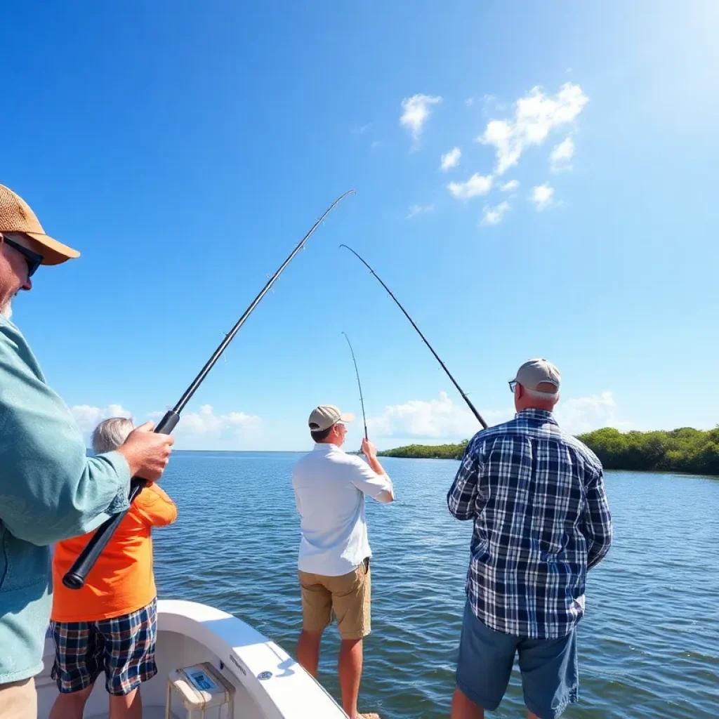Anglers fishing on Hilton Head Island