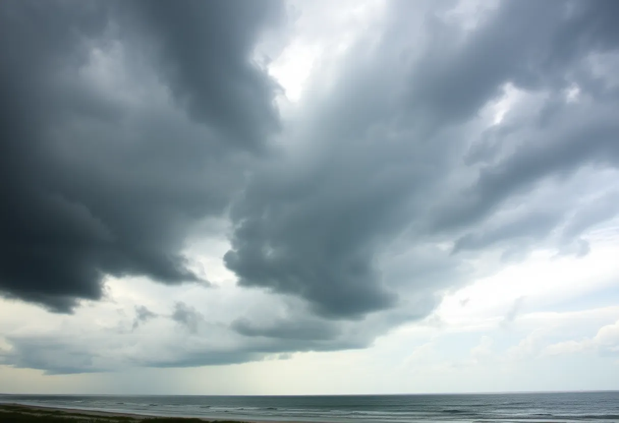 Thunderstorm clouds over Myrtle Beach