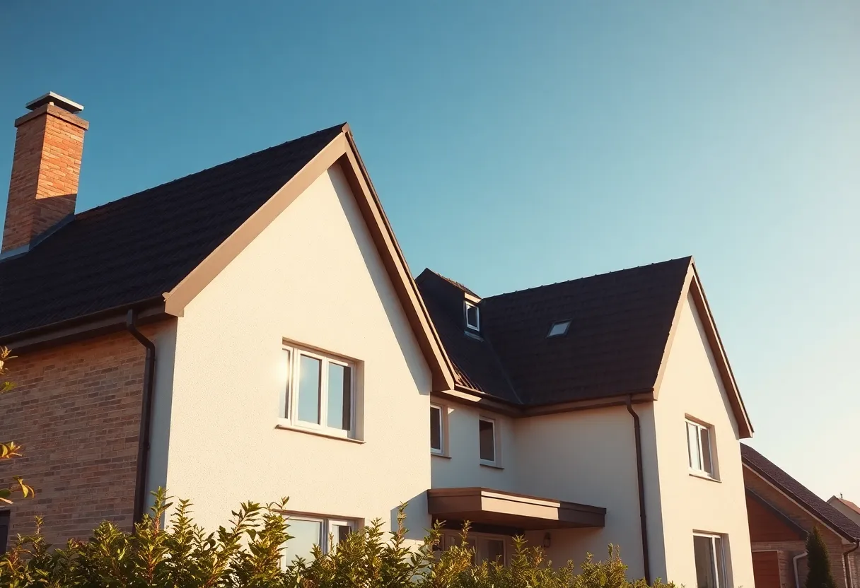 Different roof colors demonstrating energy efficiency