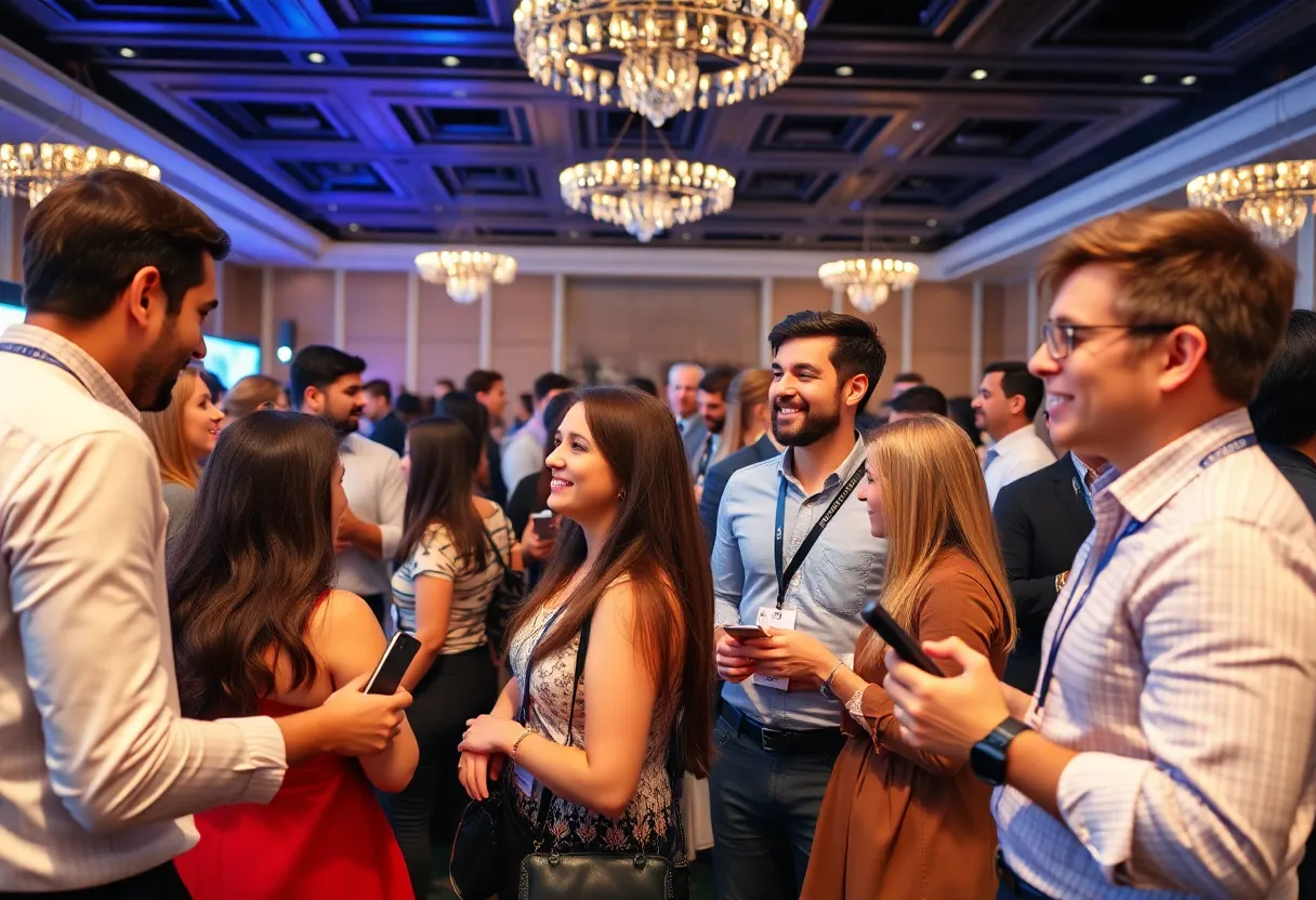 Participants discussing digital marketing strategies at Zenith Conference 2025