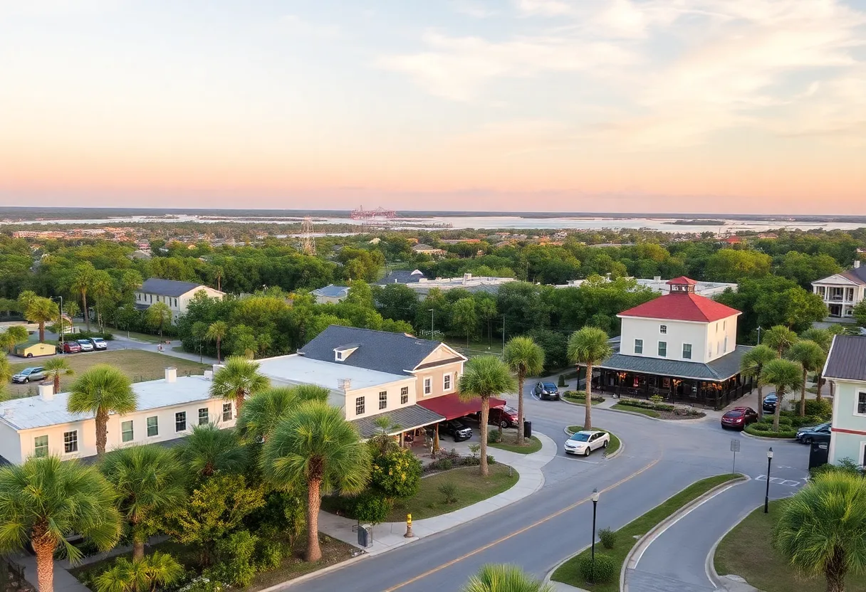 Scenic view of Beaufort County showcasing hospitality spots.