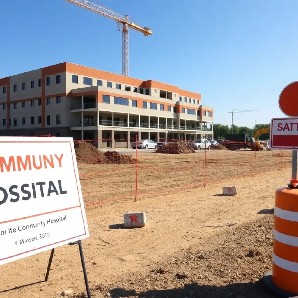 Groundbreaking site for the new Bluffton Community Hospital