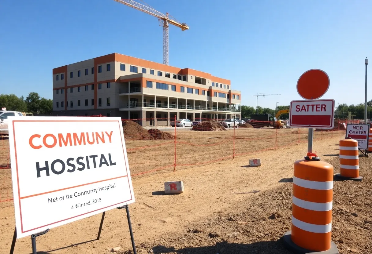 Groundbreaking site for the new Bluffton Community Hospital