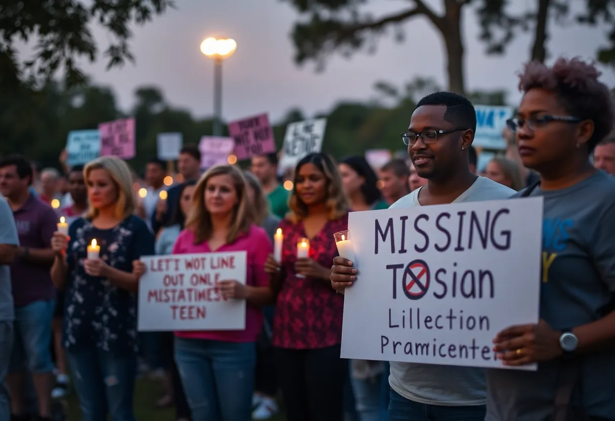 Gathering in Beaufort, SC, for Tia Thacker