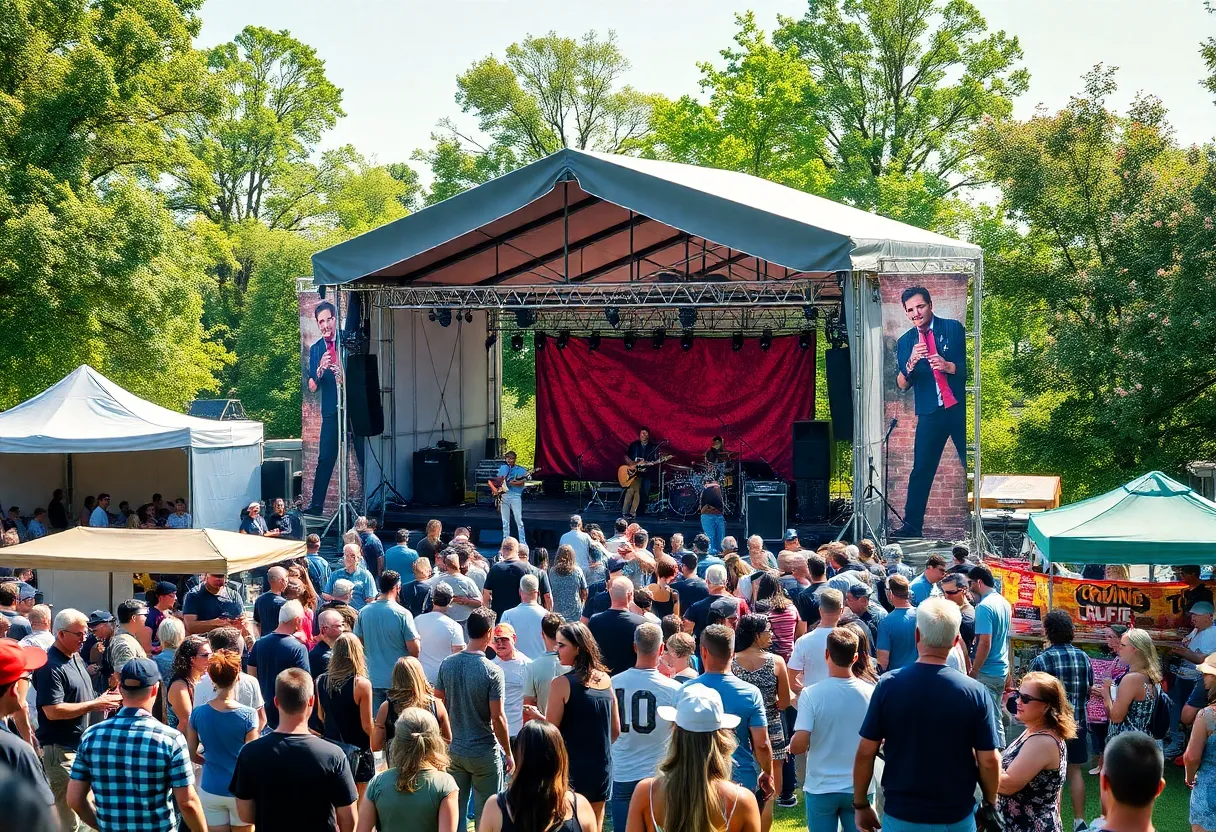 Crowd enjoying the Music Festival at Henry C. Chambers Waterfront Park