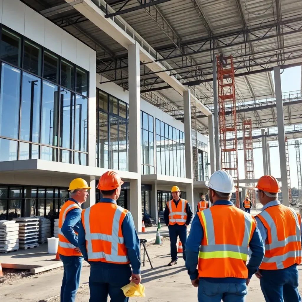 Construction site of TL+CO Business Solutions facility in Seabrook, SC