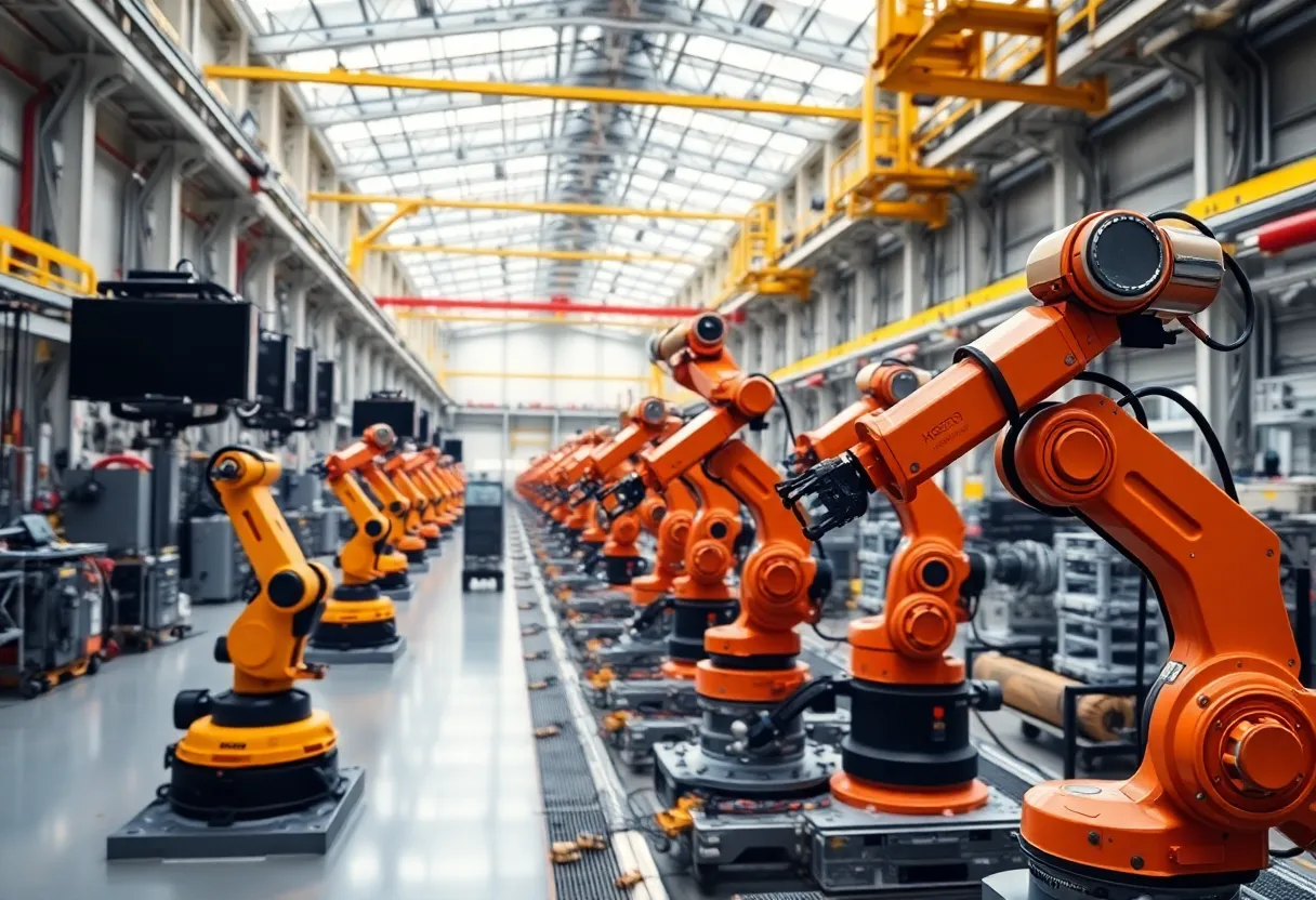 TL+CO Business Solutions facility with robots for assembly in Seabrook, SC