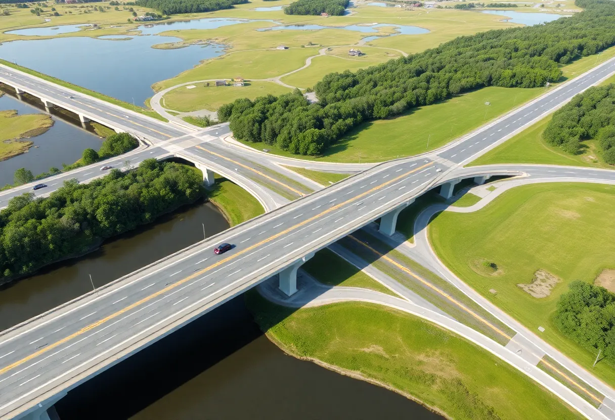 Design concept of the U.S. 278 corridor project bridge.