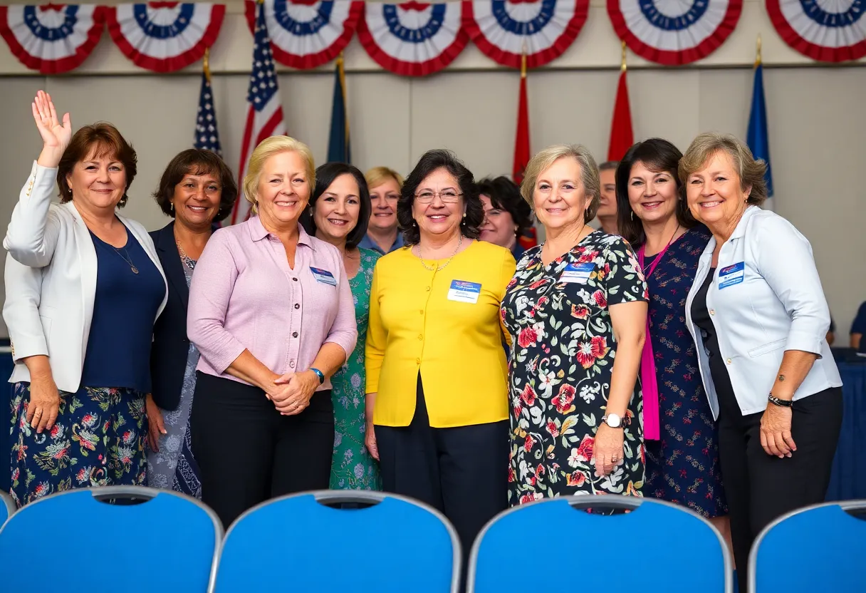 Celebration of women veterans at an awards ceremony
