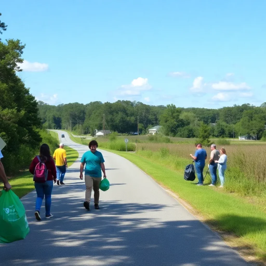 Volunteers cleaning Beaufort County roadways for Earth Day 2025