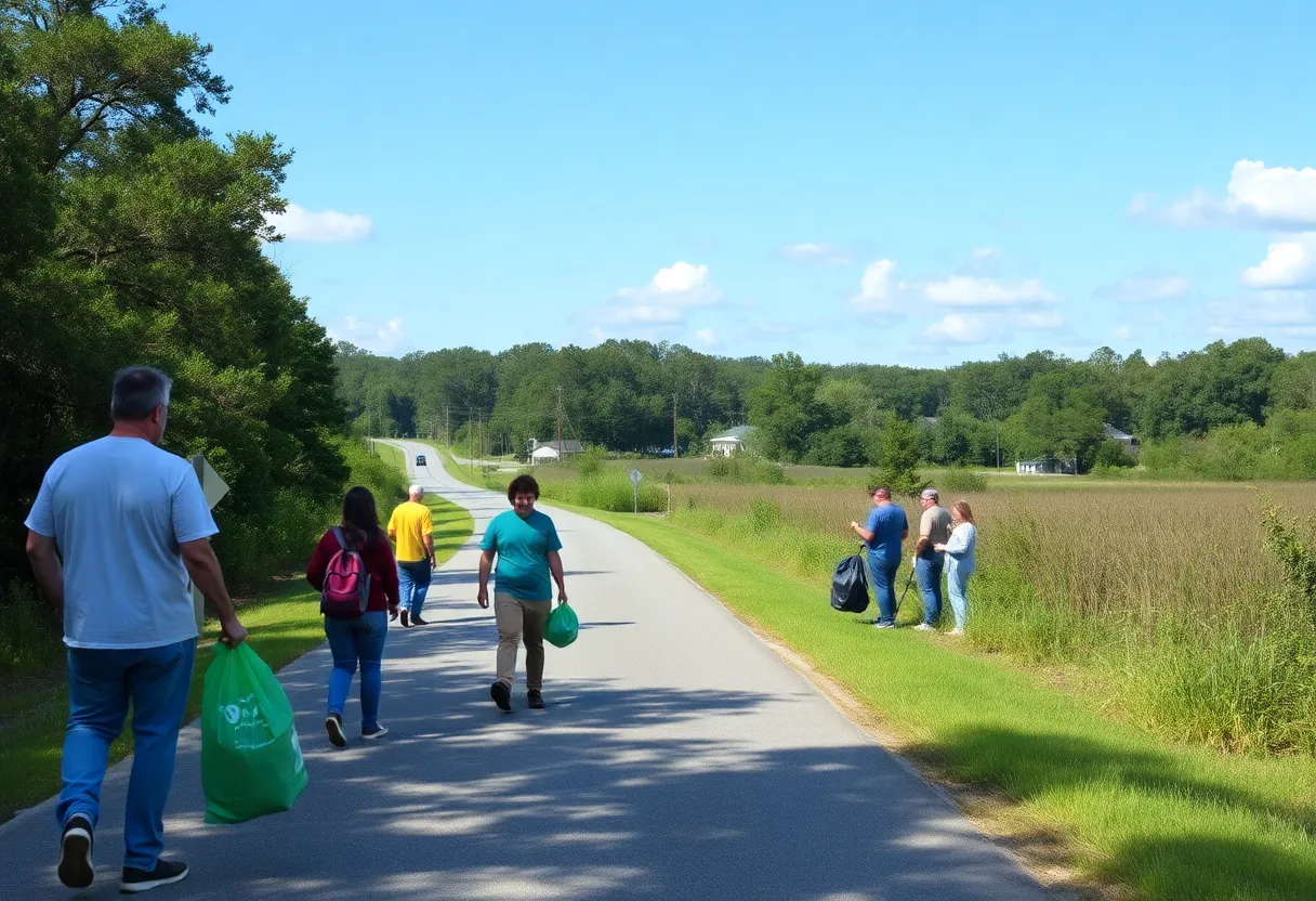 Volunteers cleaning Beaufort County roadways for Earth Day 2025