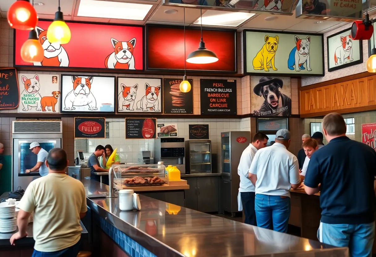 Bullies BBQ restaurant on Hilton Head Island with patrons enjoying their meals.