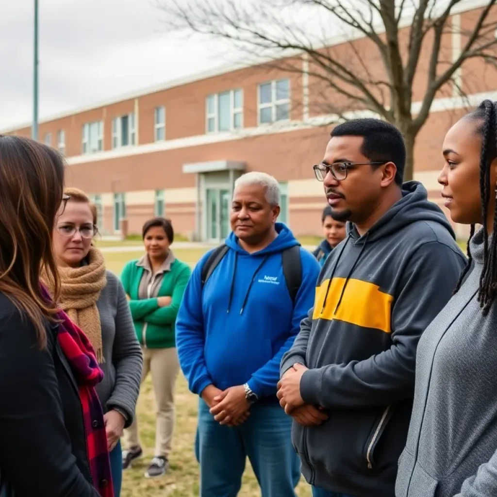 Community discussing school safety measures