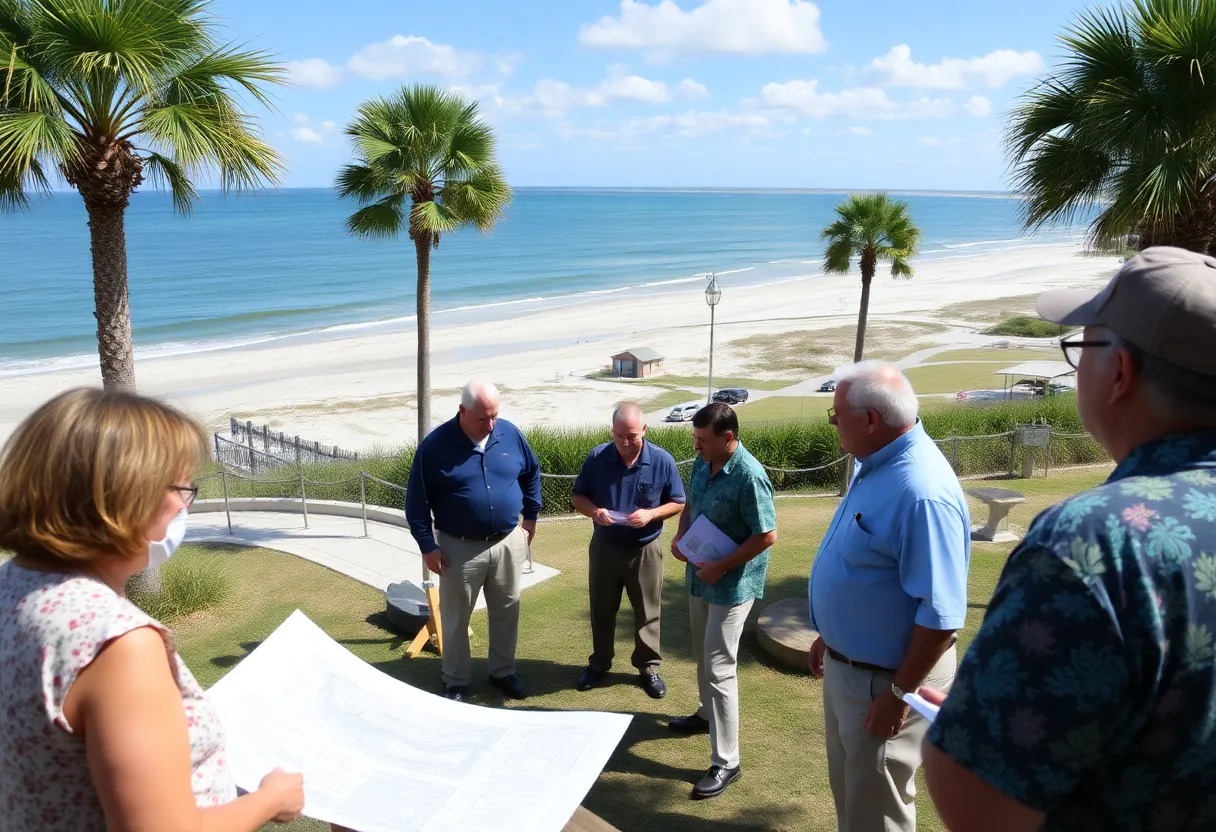 Beautiful beaches and parks in Hilton Head Island with community members engaged in planning.