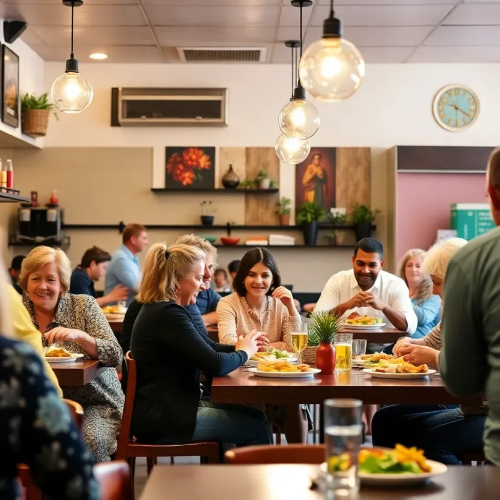 Warm and inviting restaurant environment at Hilton Head Island
