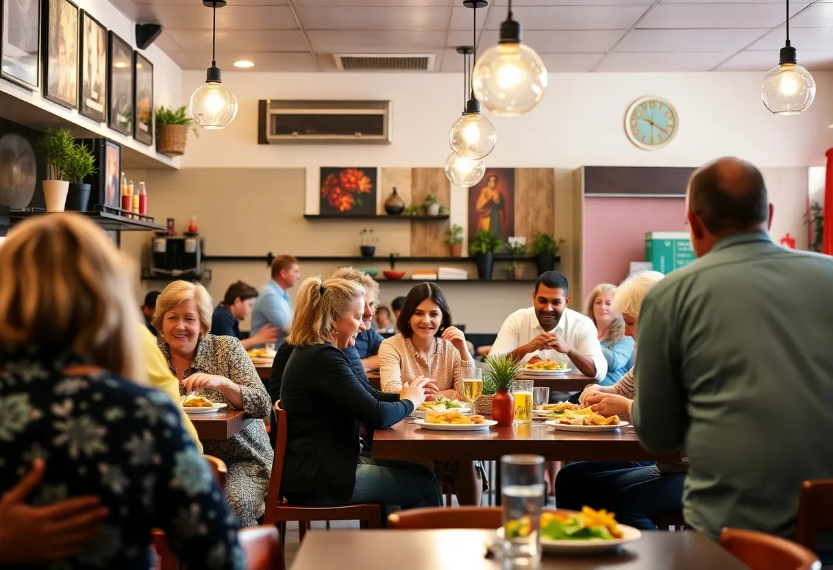 Warm and inviting restaurant environment at Hilton Head Island