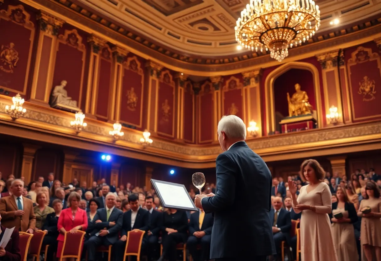 Award presentation ceremony for the JFK Profile in Courage Award