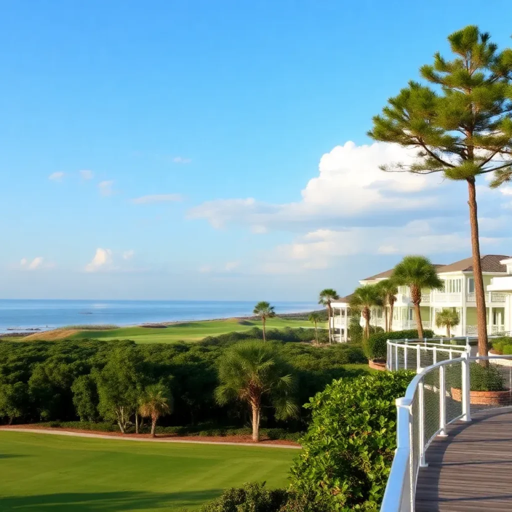 Coastal view of luxurious vacation rentals in Hilton Head SC