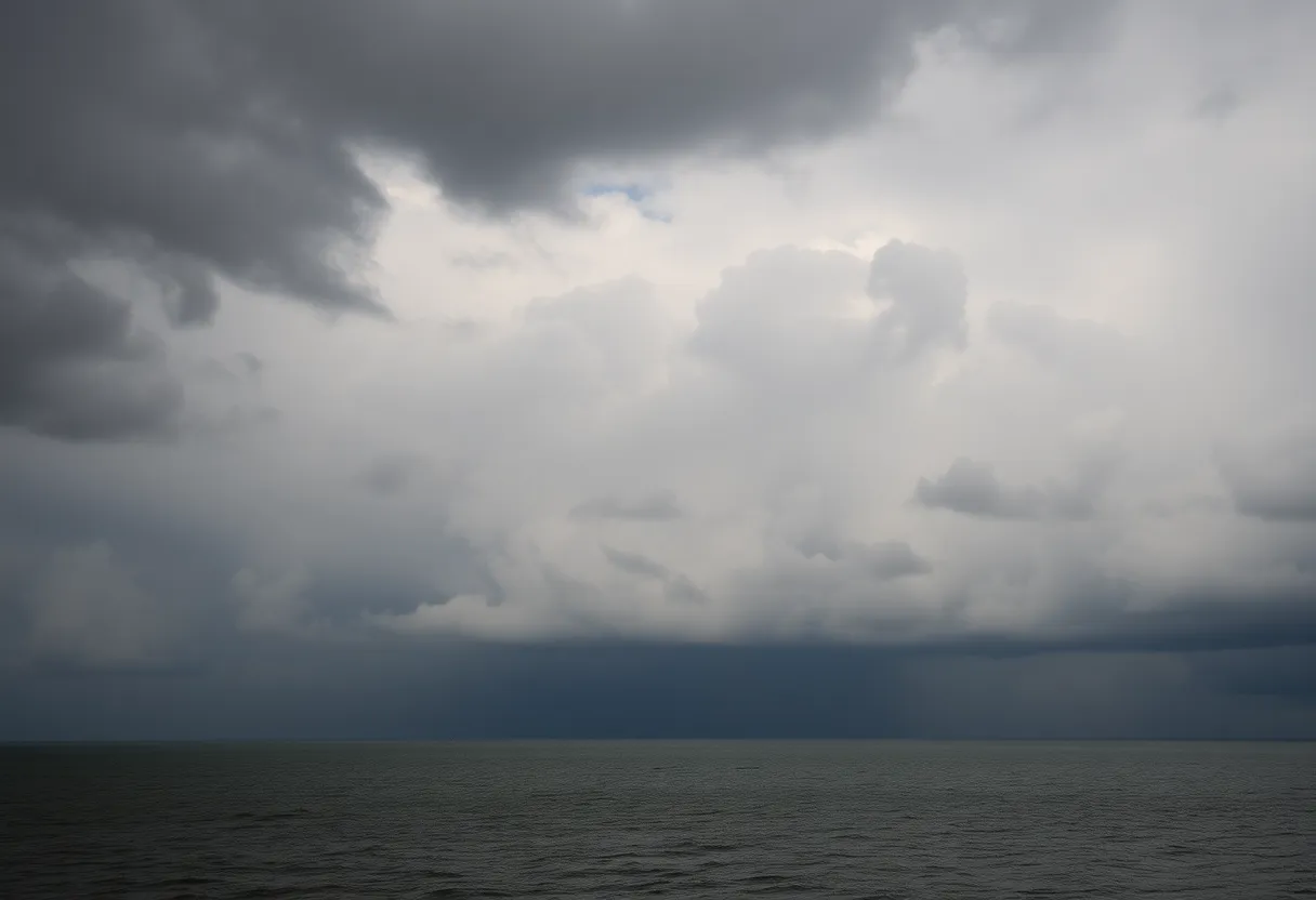 Thunderstorm clouds over Charleston, South Carolina
