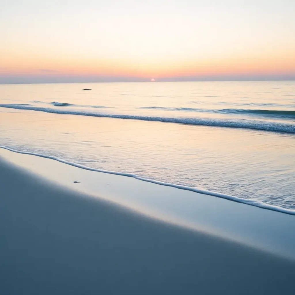 Alligator spotted on beach at Hilton Head Island