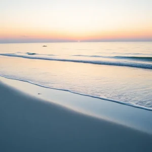 Alligator spotted on beach at Hilton Head Island