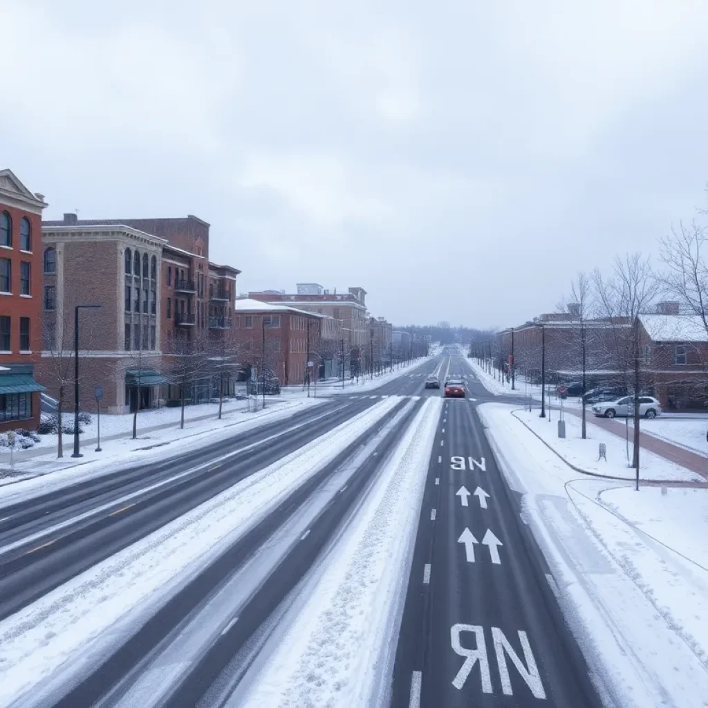 Columbia Winter Weather Scene