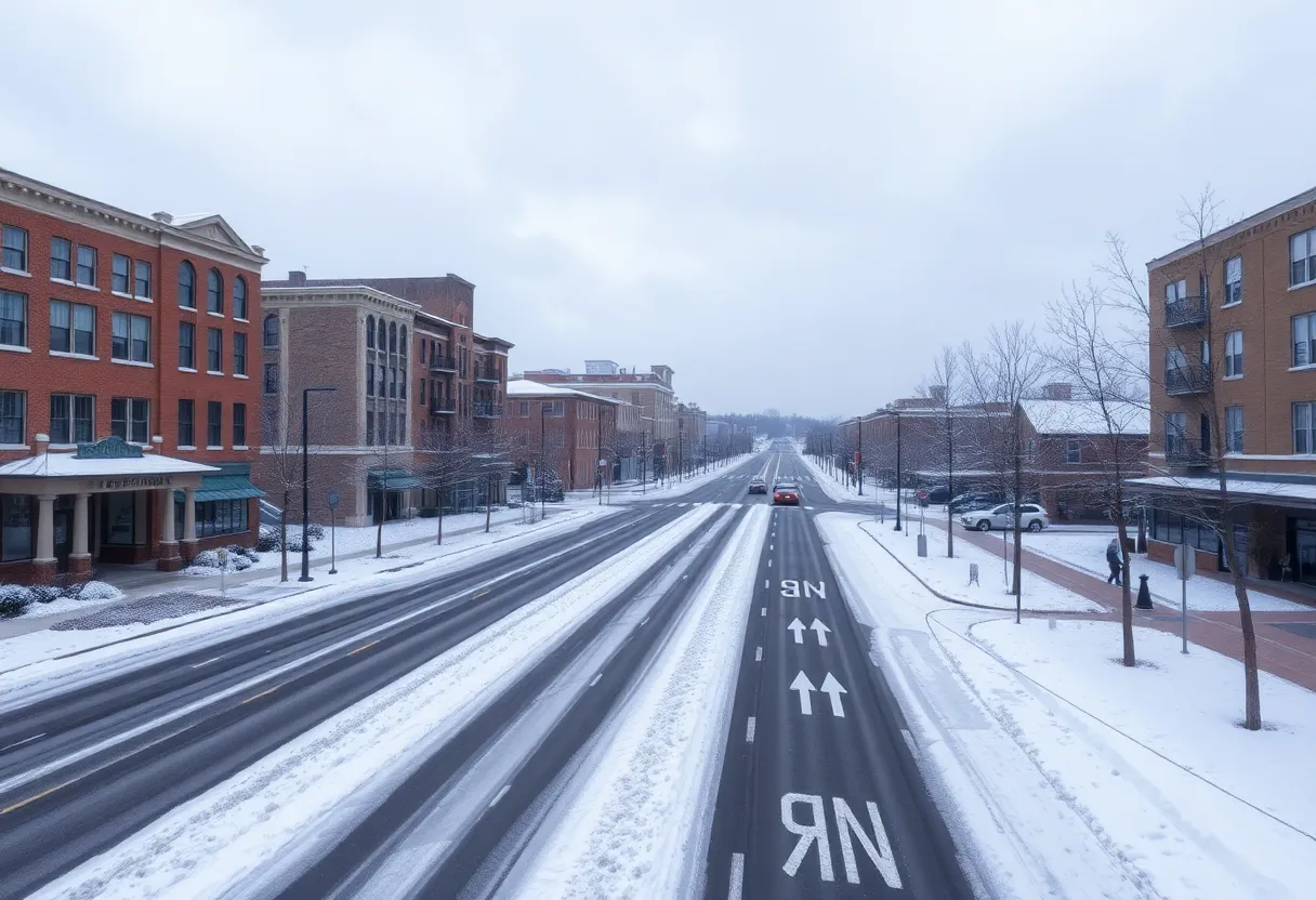 Columbia Winter Weather Scene