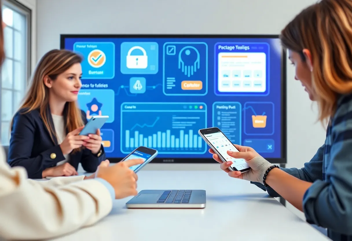 Users engaging with interactive content in digital marketing