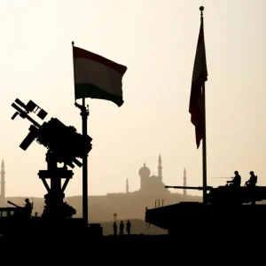 Geopolitical landscape symbolizing Iran's nuclear program tensions