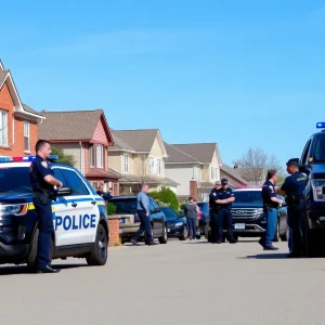 Police officers conducting a search on Hilton Head Island